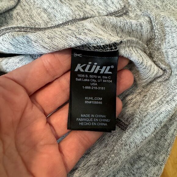 Kuhl LEA Heather Gray Ash Funnel Cowl Neck Pullover Sweater Women’s Size Small - Picture 10 of 14